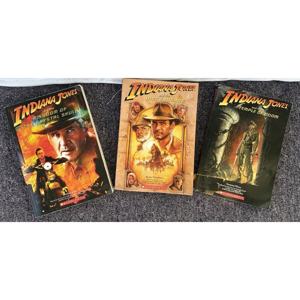 Lot Of 3‎ Indiana Jones Kids Chapter Books Scholastic